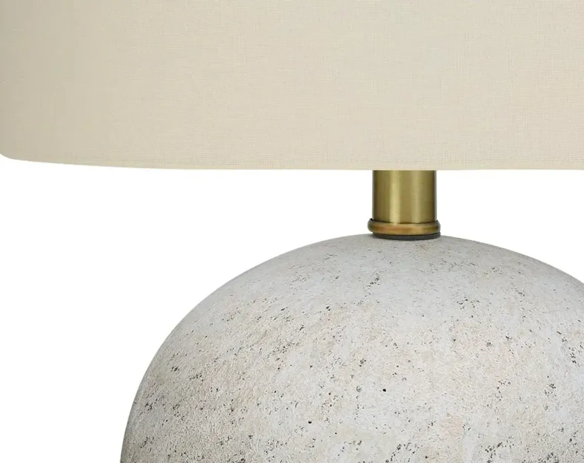 20 Inch Gray Concrete Table Lamp