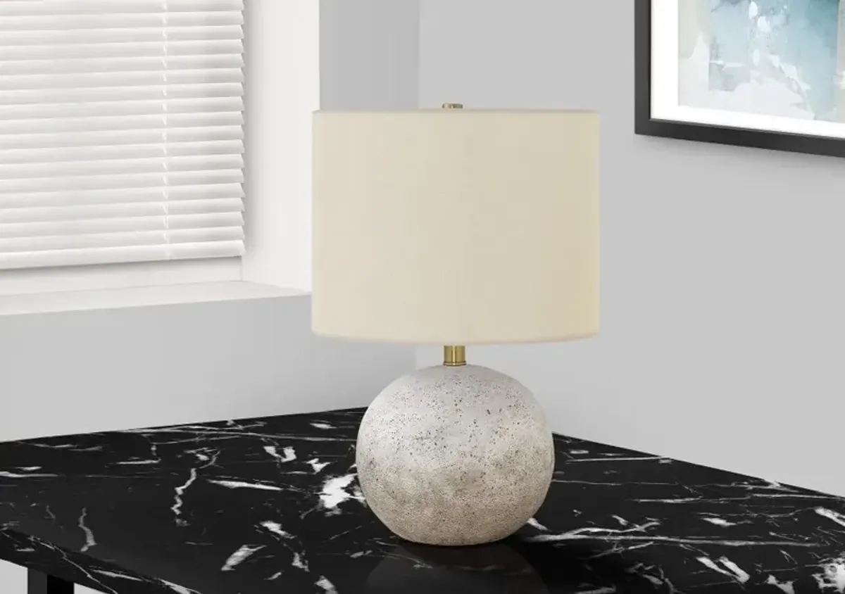 20 Inch Gray Concrete Table Lamp