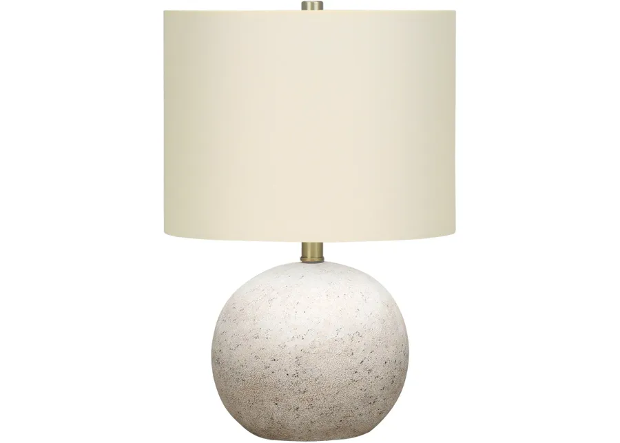 20 Inch Gray Concrete Table Lamp