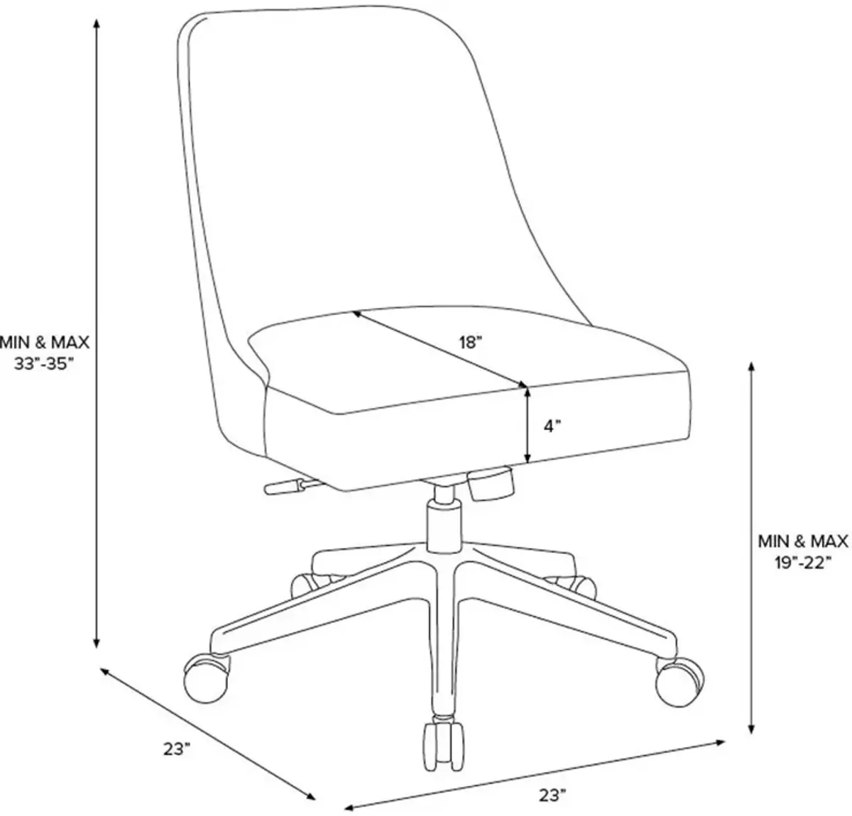 Elissa Brush Palm Leaf Office Chair