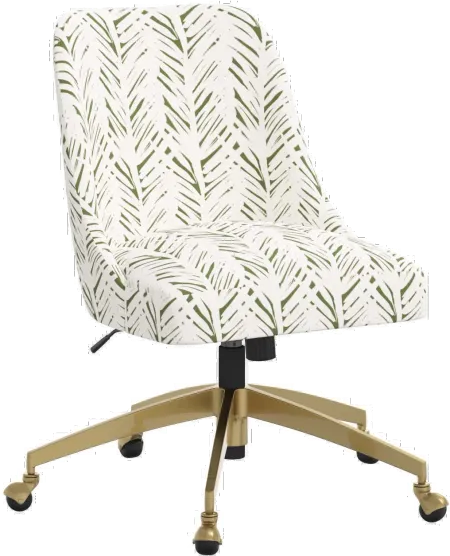 Elissa Brush Palm Leaf Office Chair