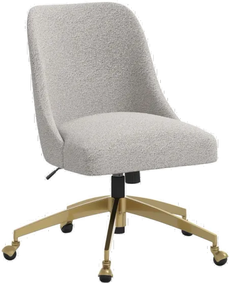 Sara Milano Elephant Office Chair with Gold Base