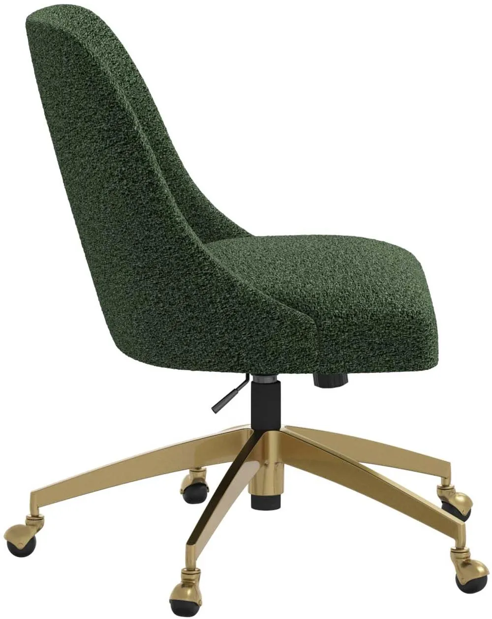 Sara Milano Fern Office Chair with Gold Base