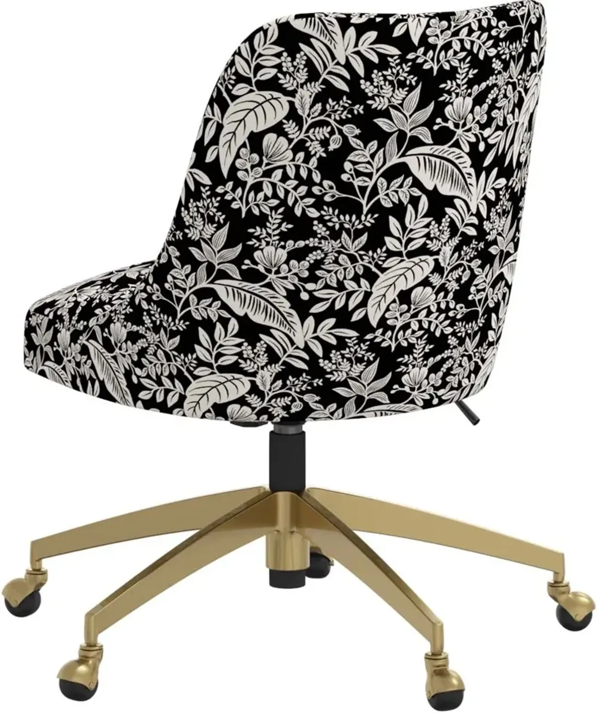 Rifle Paper Co. Oxford Canopy Black & Cream Office Chair