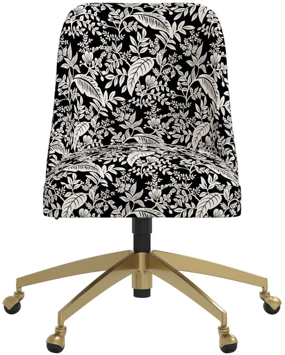 Rifle Paper Co. Oxford Canopy Black & Cream Office Chair