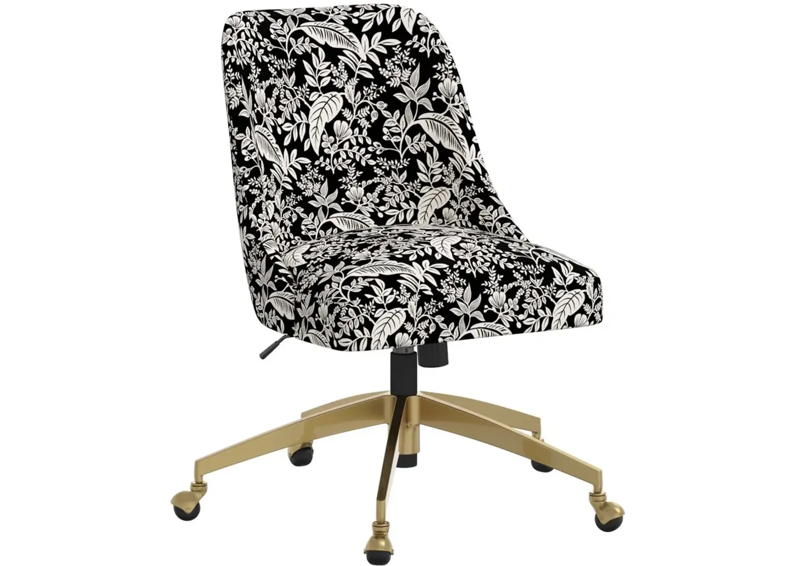 Rifle Paper Co. Oxford Canopy Black & Cream Office Chair