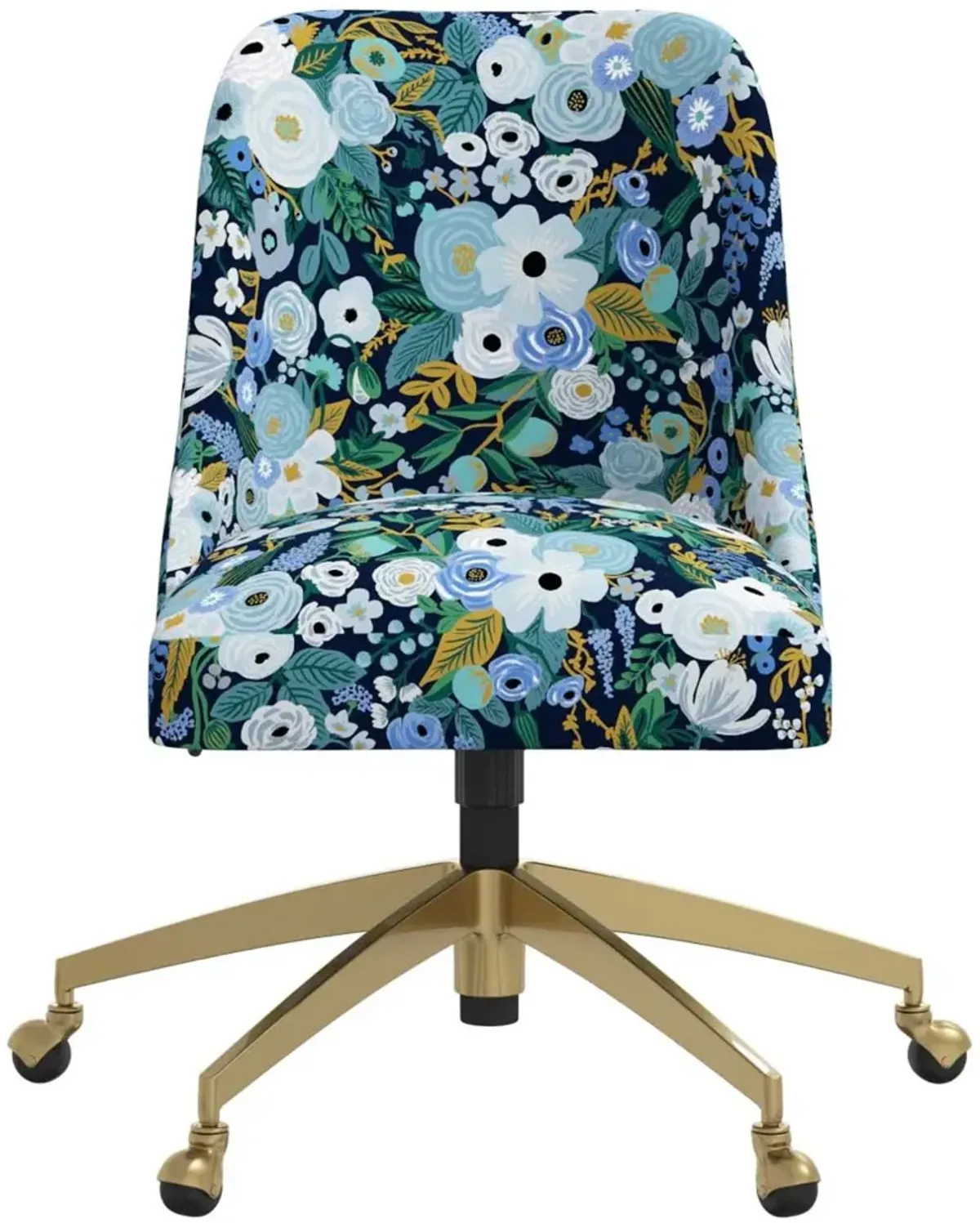 Rifle Paper Co. Oxford Garden Party Blue Office Chair