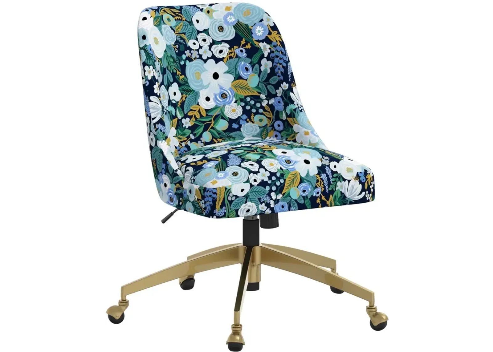 Rifle Paper Co. Oxford Garden Party Blue Office Chair