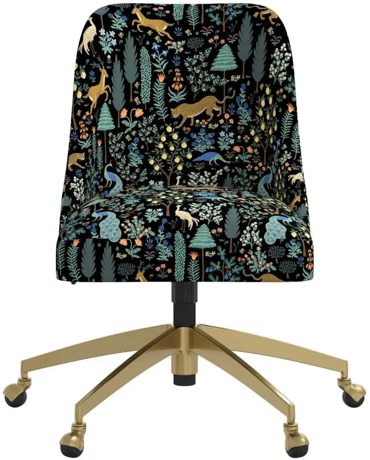 Rifle Paper Co. Oxford Menagerie Black Office Chair