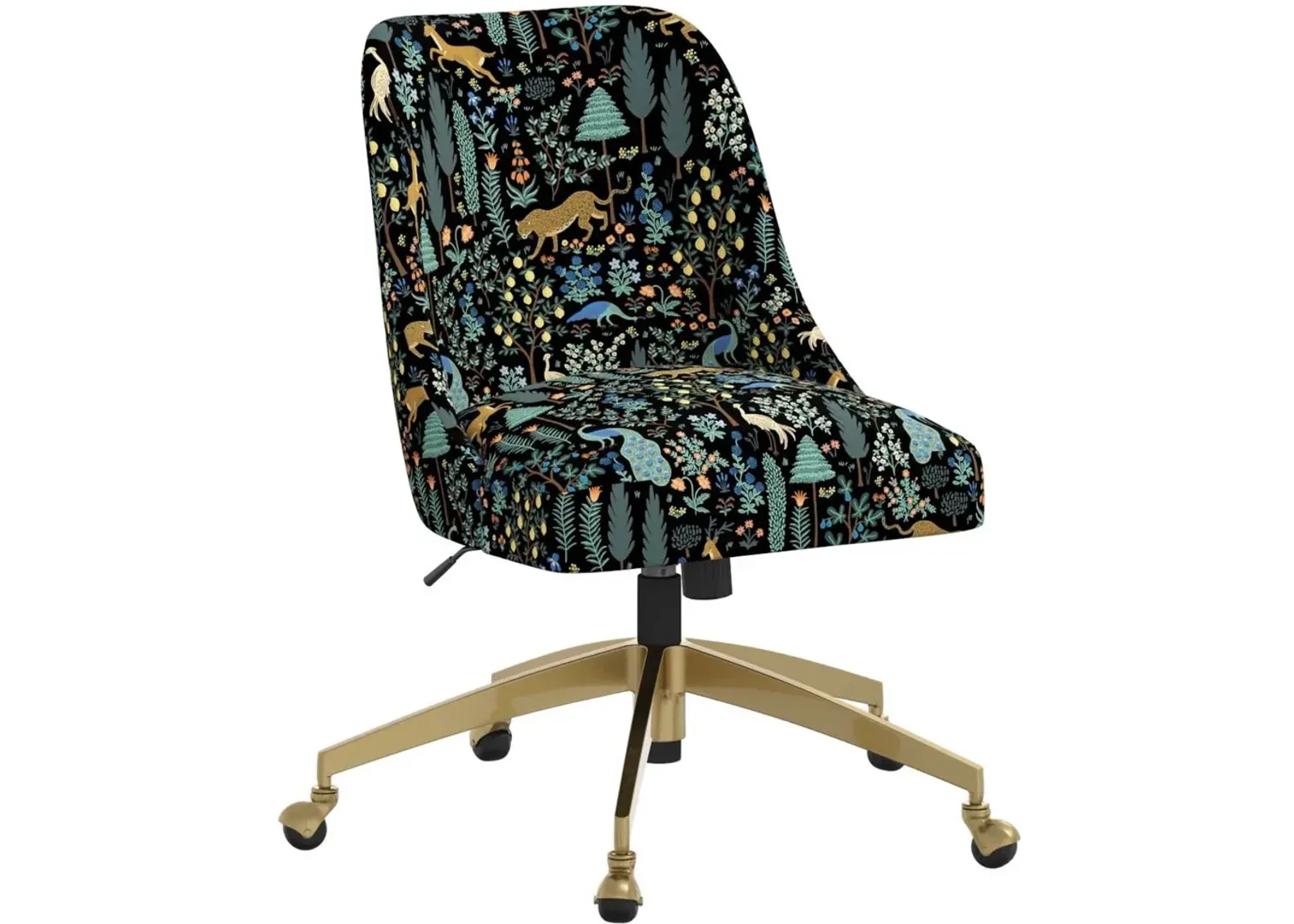 Rifle Paper Co. Oxford Menagerie Black Office Chair