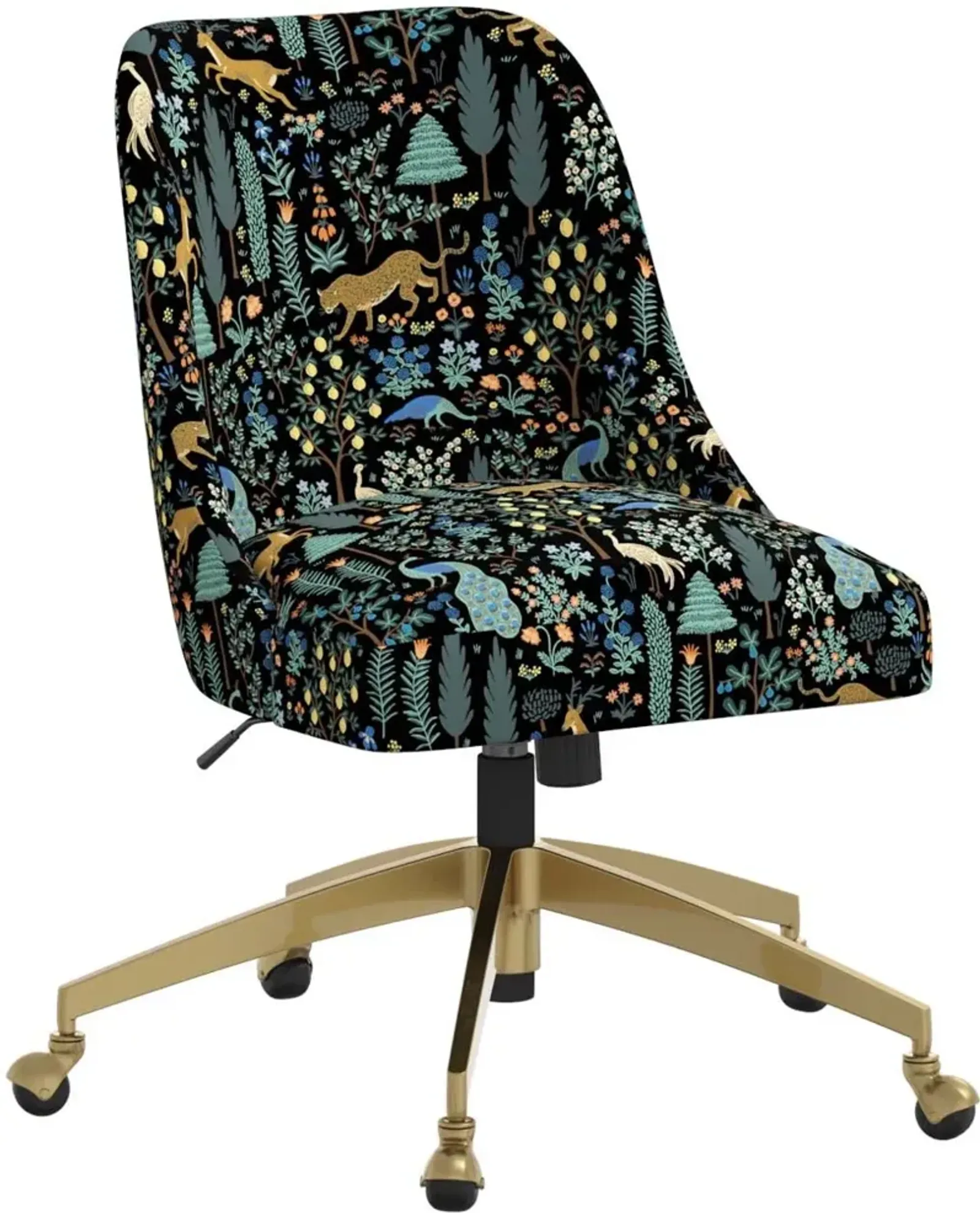 Rifle Paper Co. Oxford Menagerie Black Office Chair