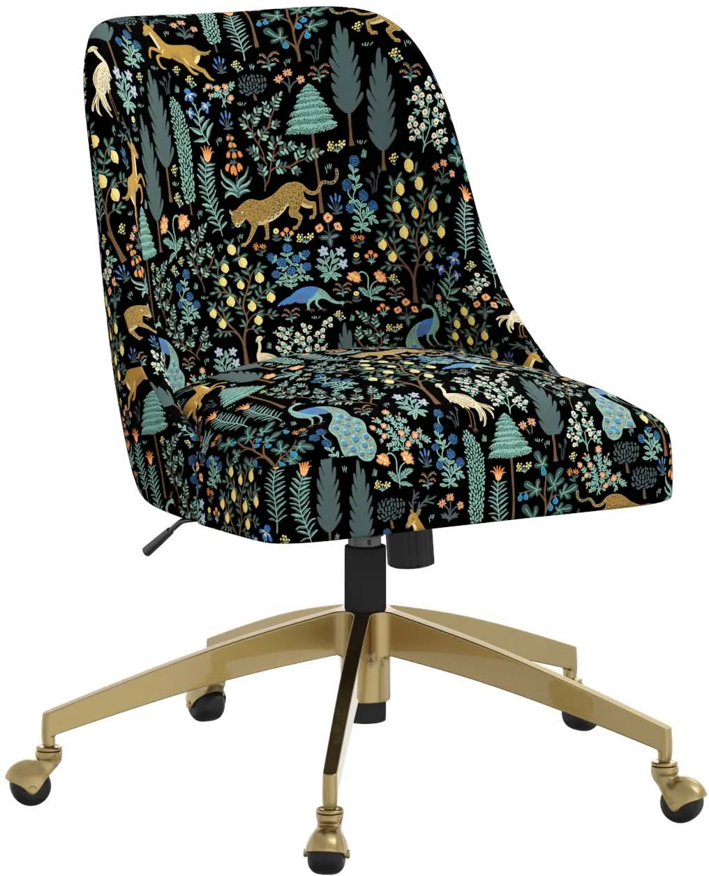 Rifle Paper Co. Oxford Menagerie Black Office Chair