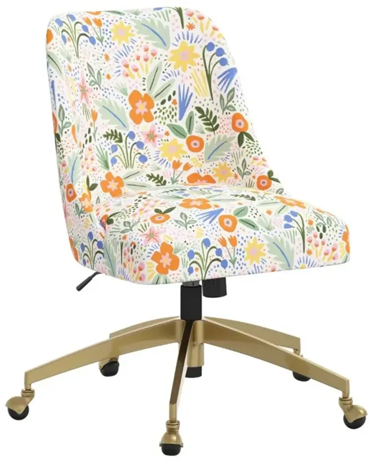 Rifle Paper Co. Oxford Multi Color Floral Office Chair