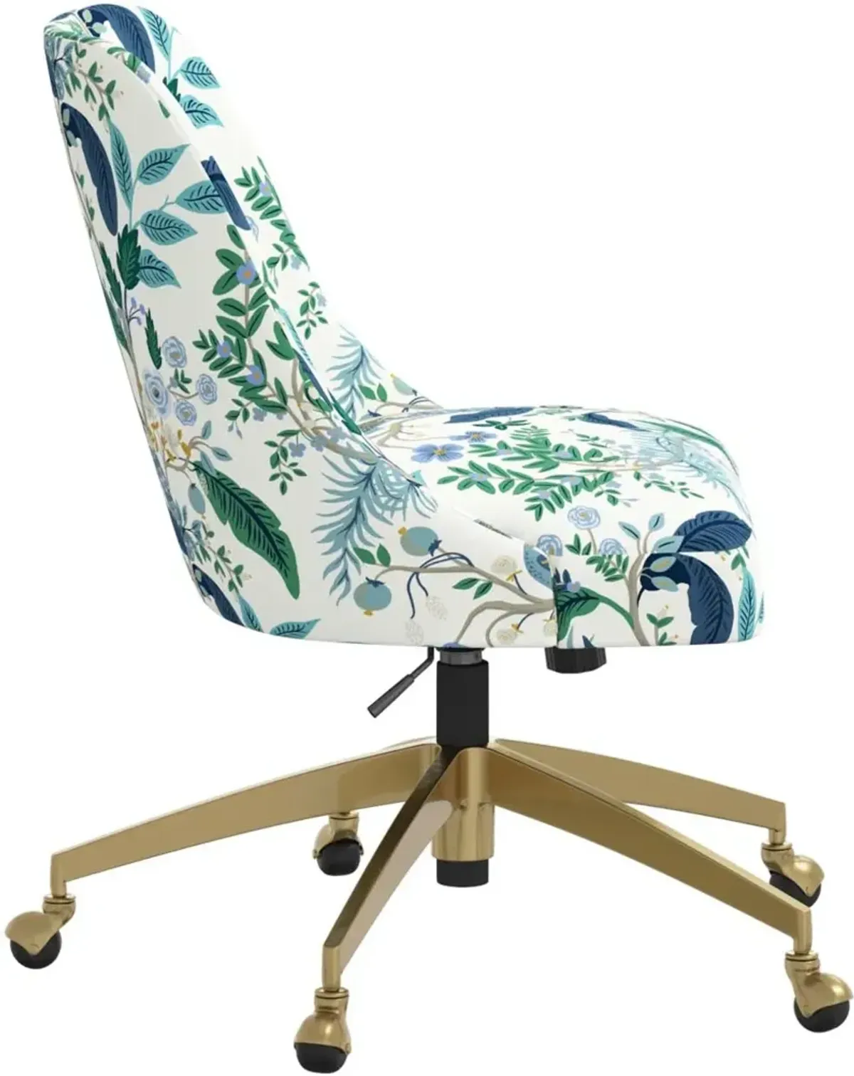 Rifle Paper Co. Oxford Blue Peacock Office Chair