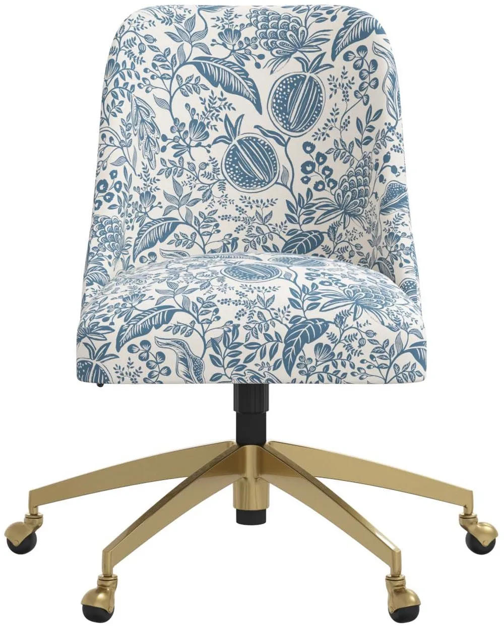 Rifle Paper Co. Oxford Blue Pomegranate Office Chair