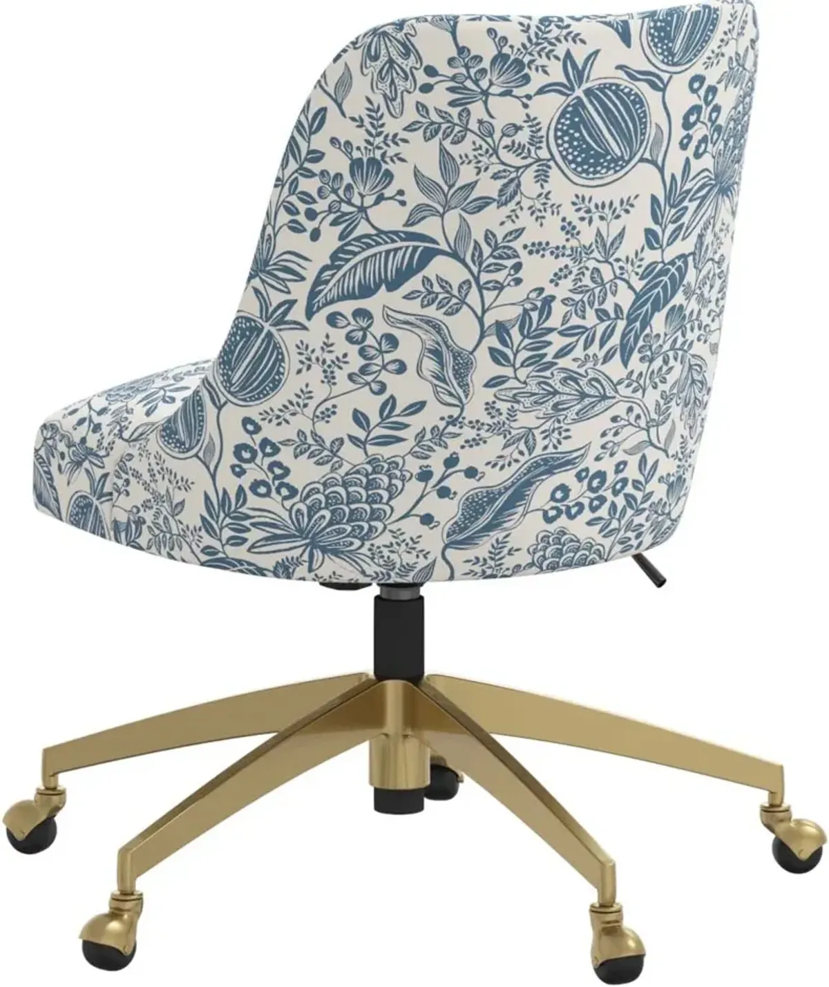 Rifle Paper Co. Oxford Blue Pomegranate Office Chair