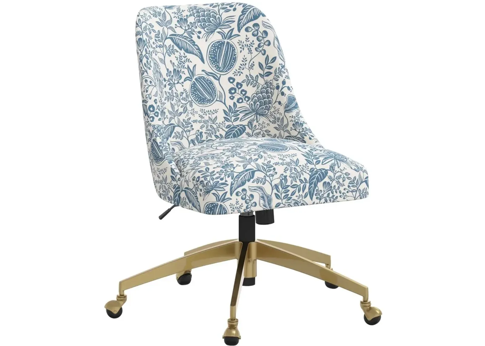 Rifle Paper Co. Oxford Blue Pomegranate Office Chair