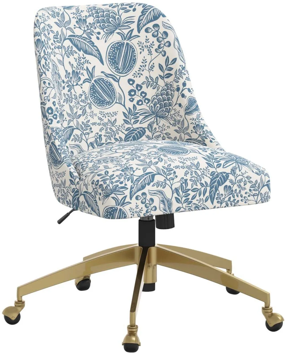 Rifle Paper Co. Oxford Blue Pomegranate Office Chair