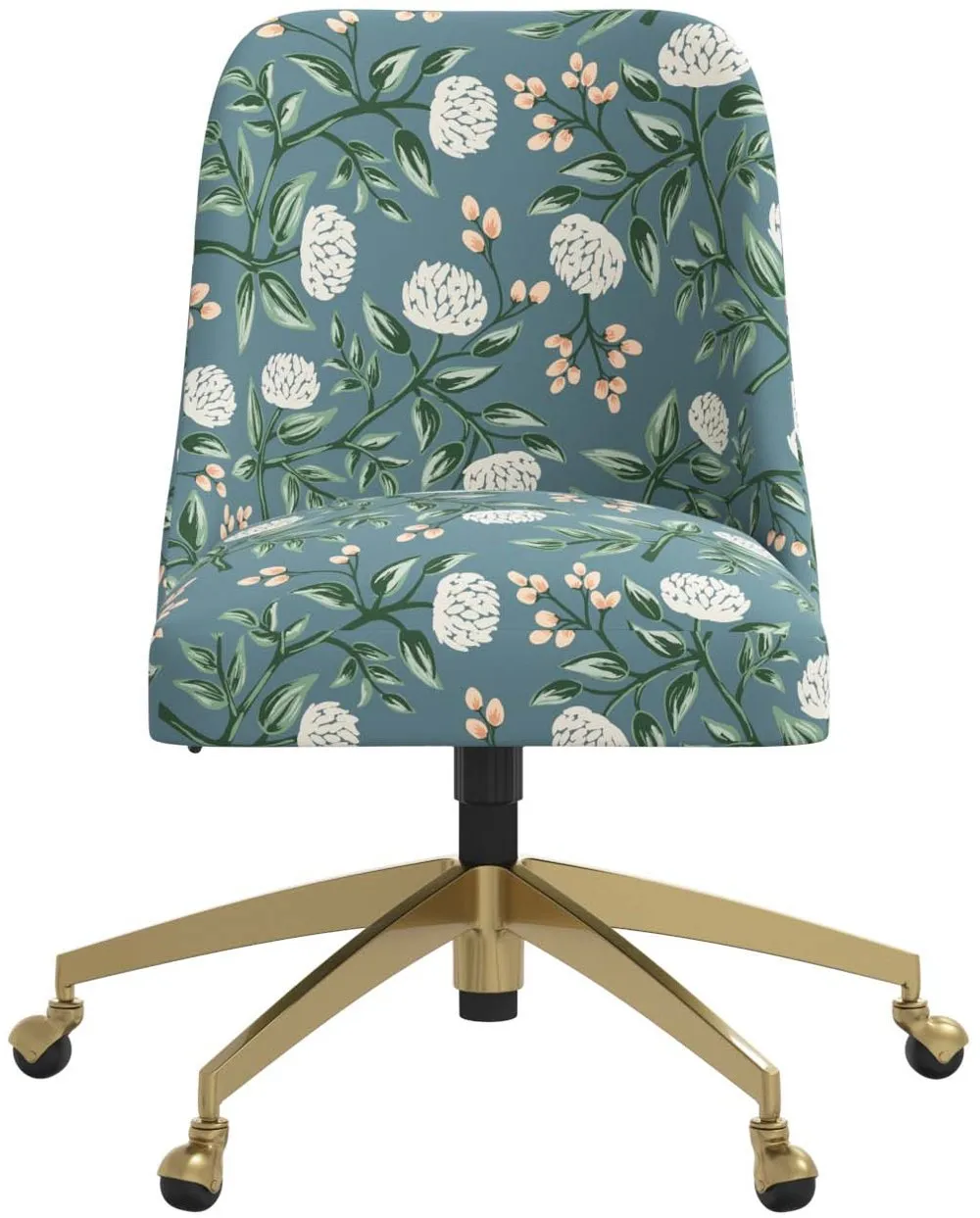 Rifle Paper Co. Oxford Emerald Peonies Office Chair