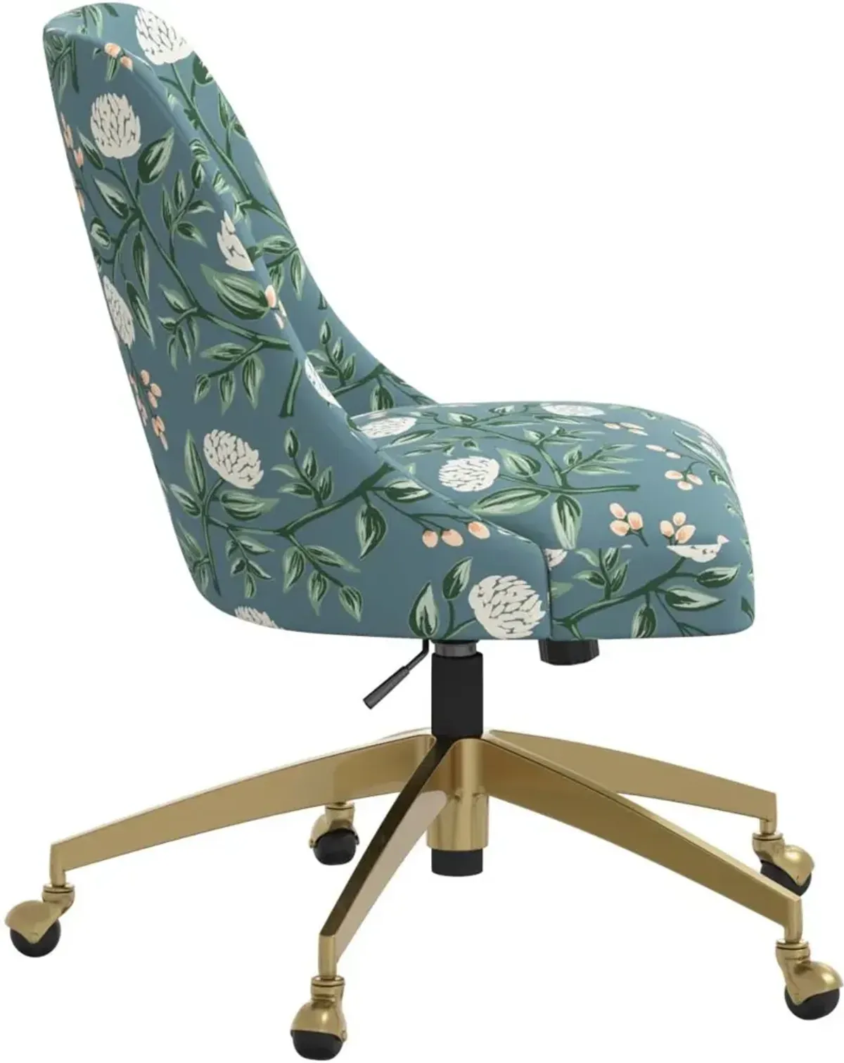 Rifle Paper Co. Oxford Emerald Peonies Office Chair