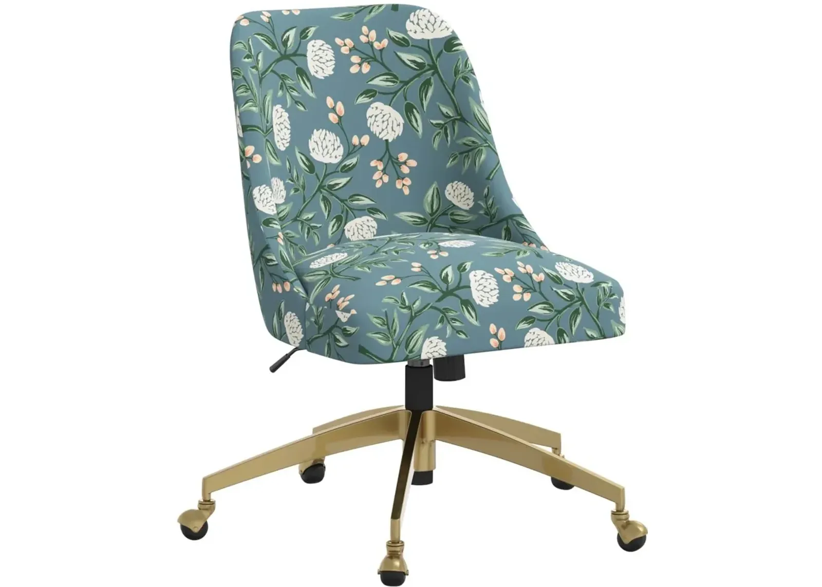 Rifle Paper Co. Oxford Emerald Peonies Office Chair