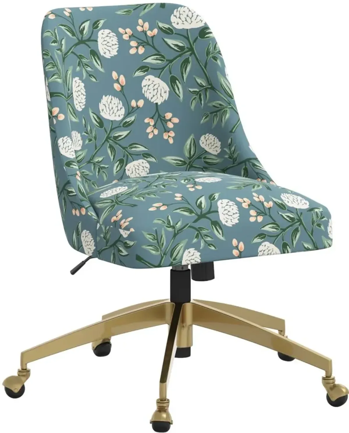 Rifle Paper Co. Oxford Emerald Peonies Office Chair