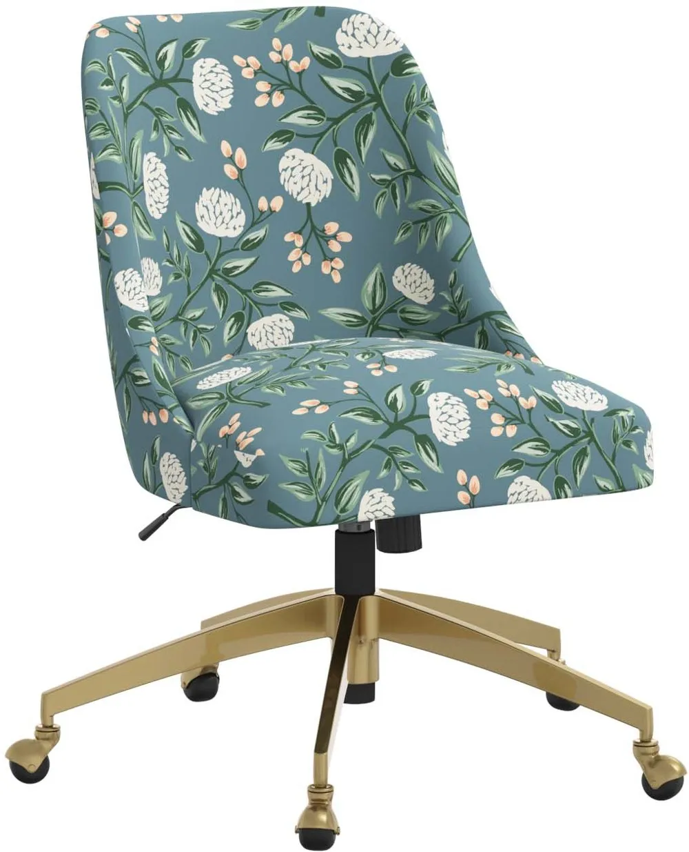 Rifle Paper Co. Oxford Emerald Peonies Office Chair