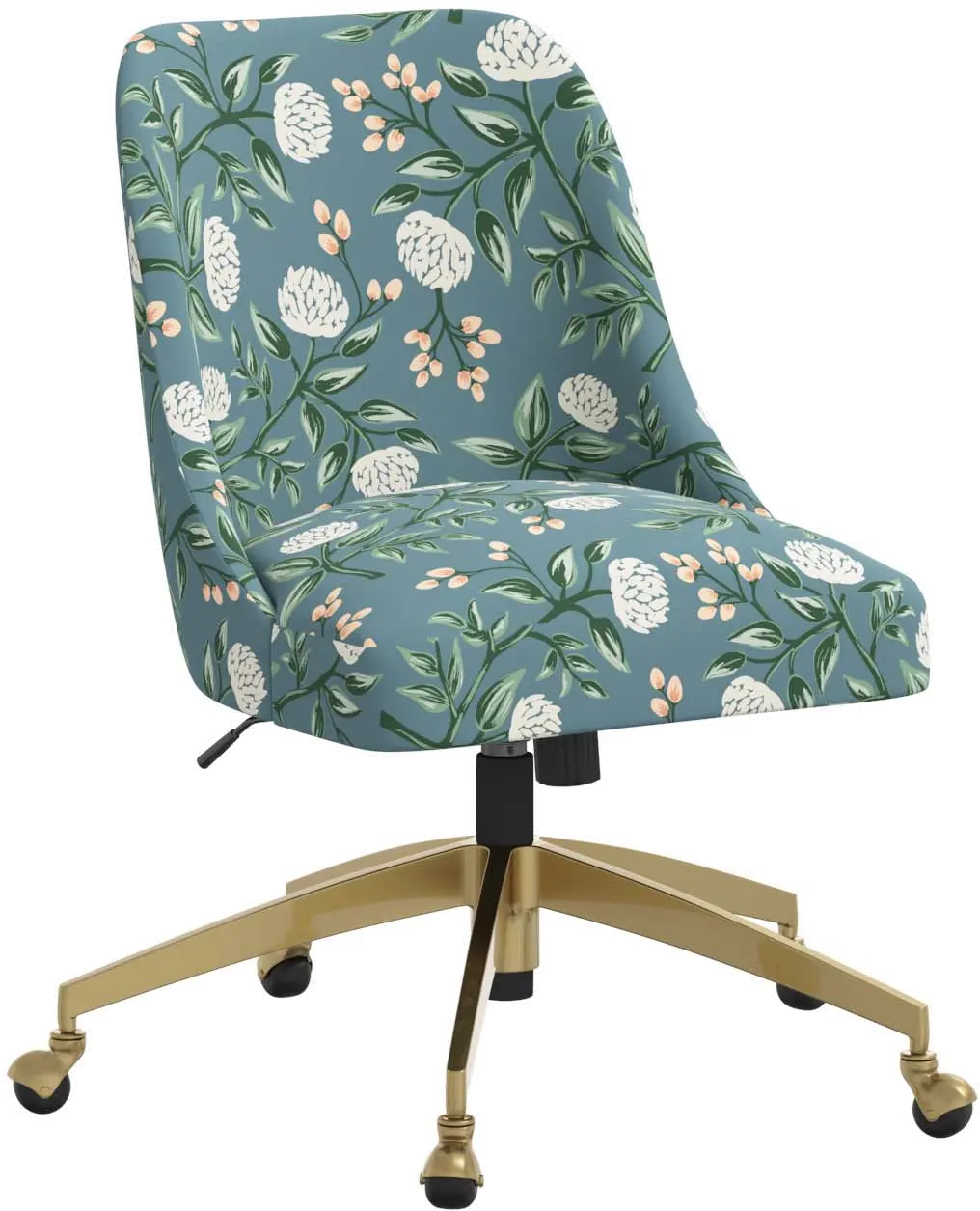 Rifle Paper Co. Oxford Emerald Peonies Office Chair