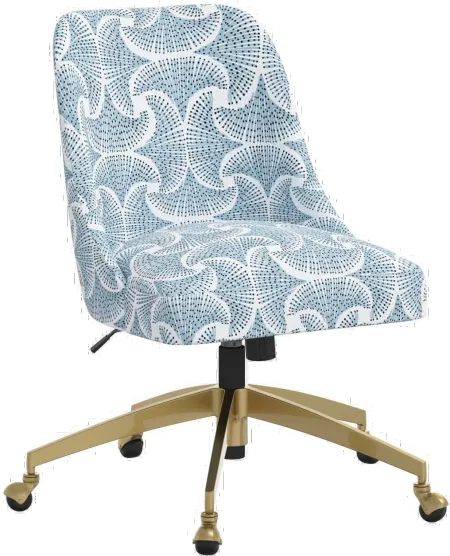 Elissa Sea Fan Blue Office Chair