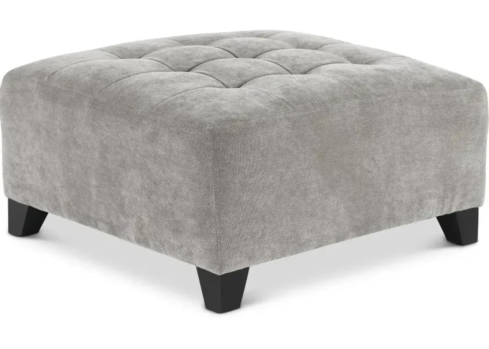 Belaire Gray Ottoman