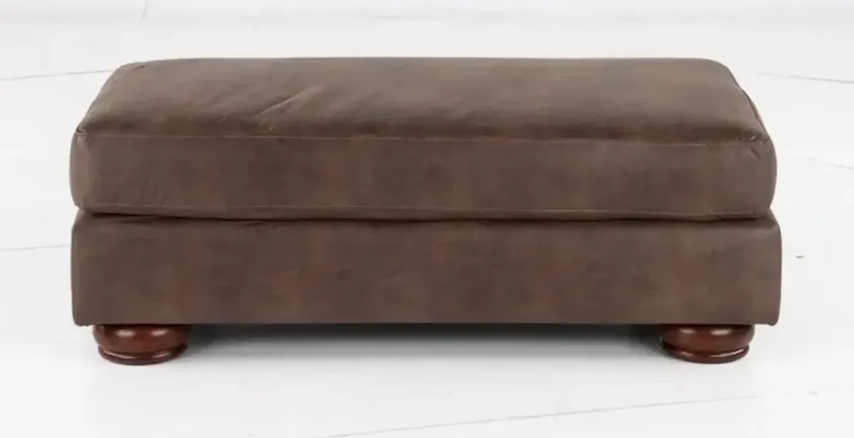 Canyon Brown Snuggle Ottoman