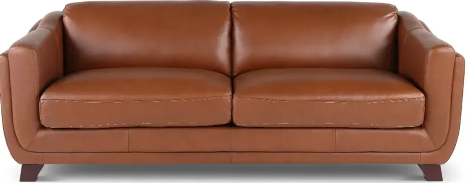 Omaha Brown Leather Sofa