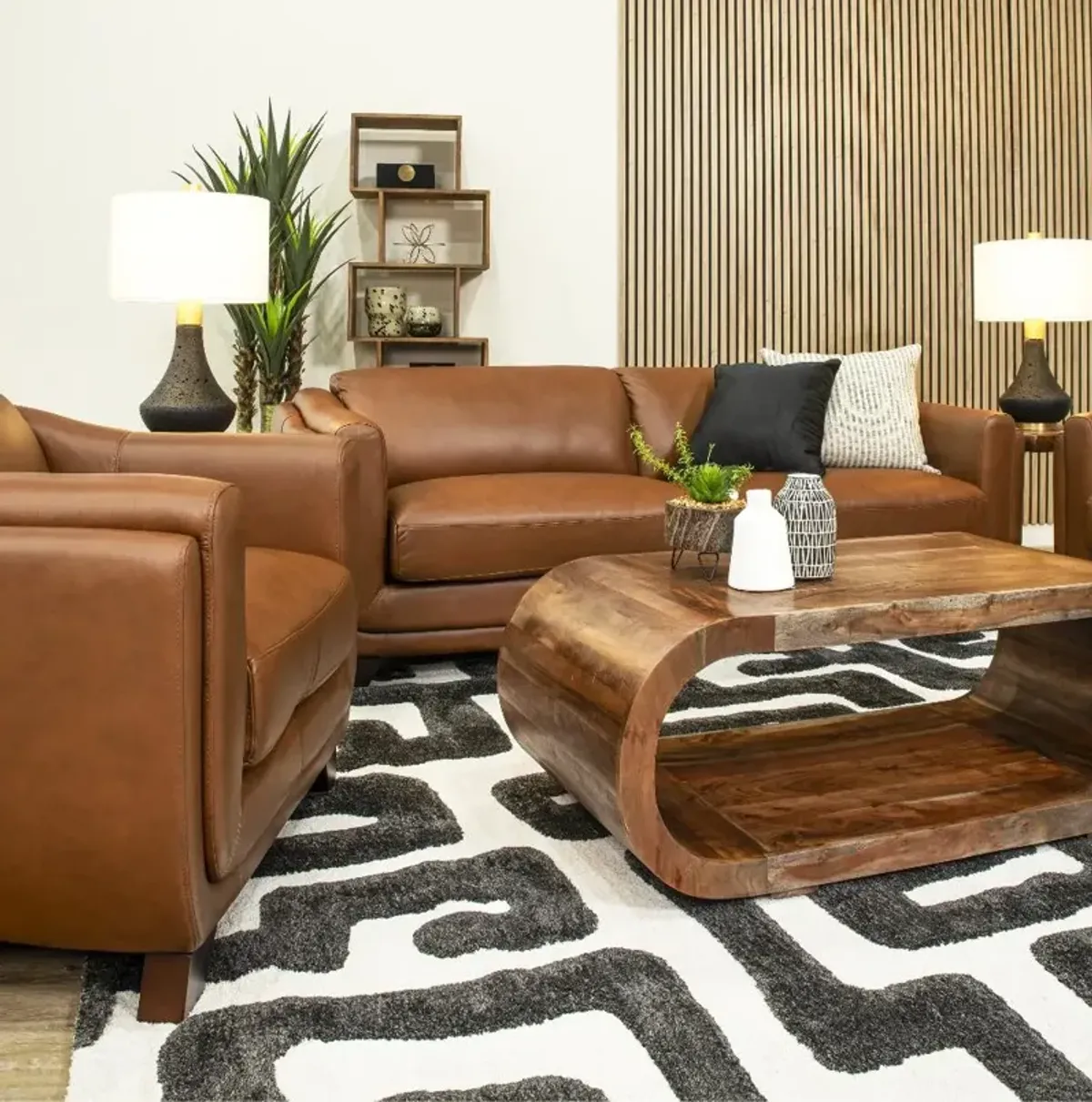 Omaha Brown Leather Chair