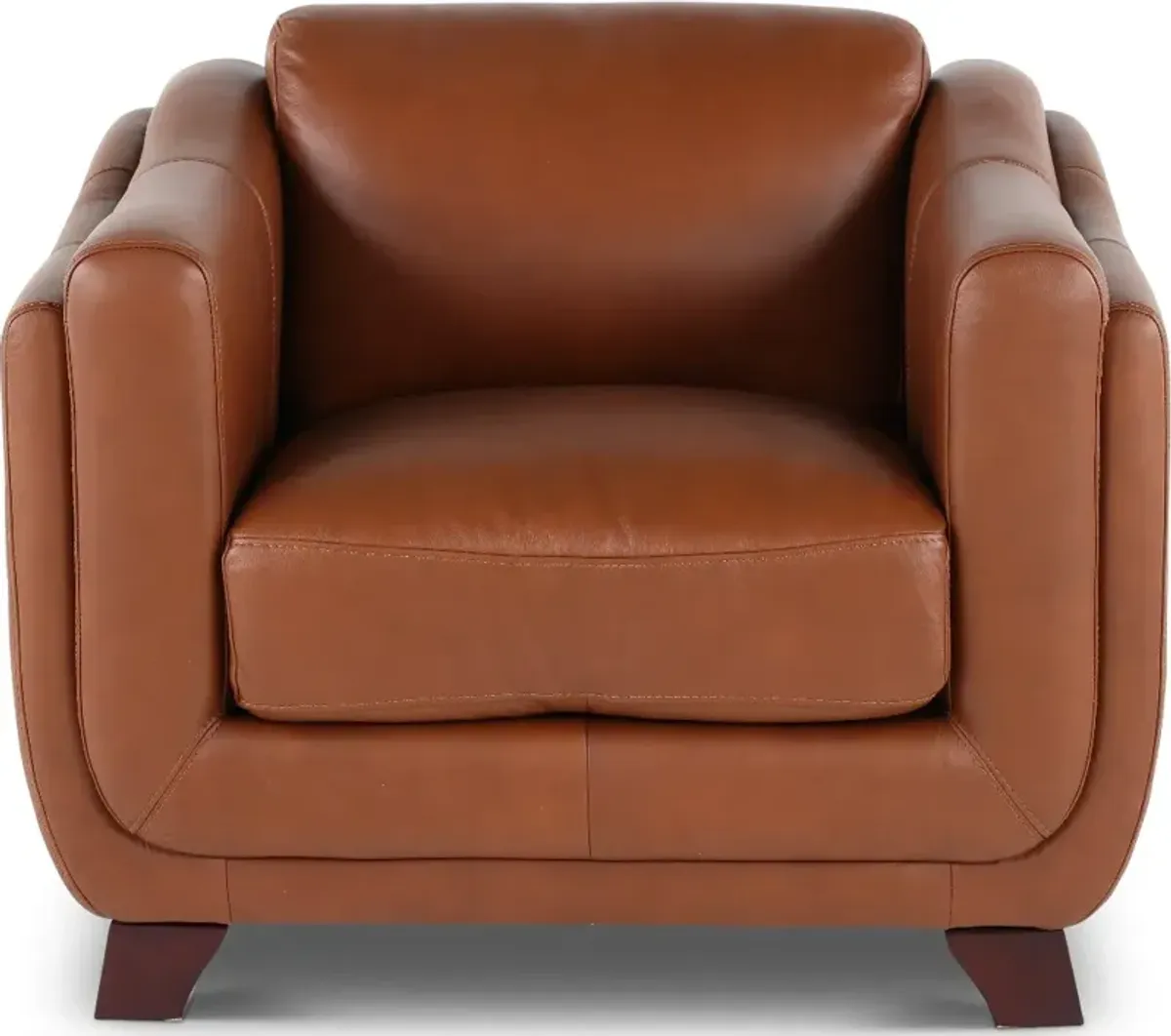 Omaha Brown Leather Chair