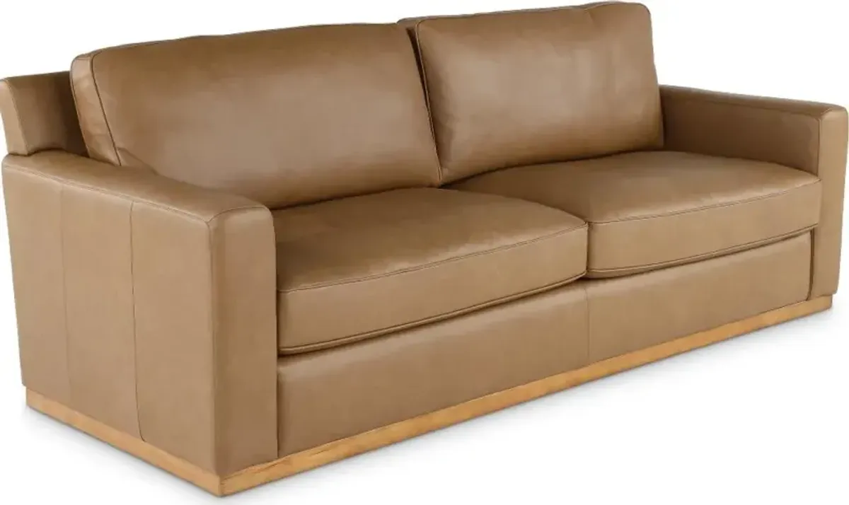 Mason Brown Leather Sofa