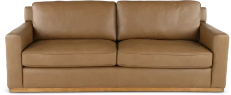 Mason Brown Leather Sofa