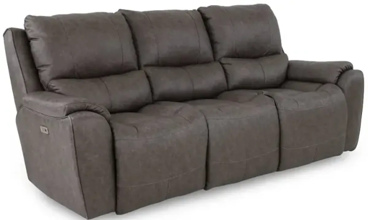 True Grit Greystone Power Reclining Sofa