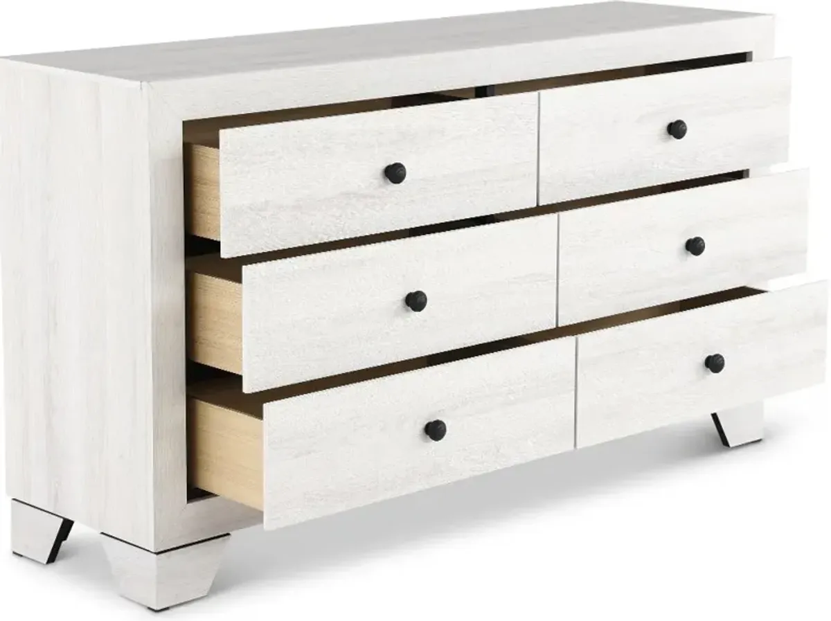 Alix White Youth Dresser