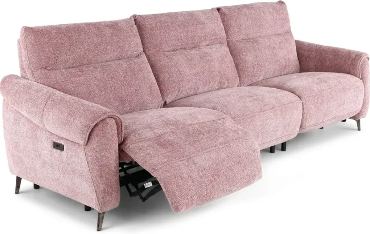 Parisian Rose Power Reclining Sofa