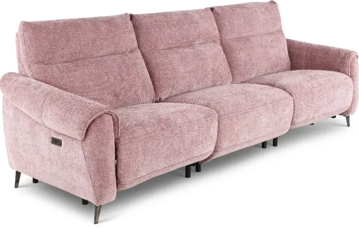 Parisian Rose Power Reclining Sofa