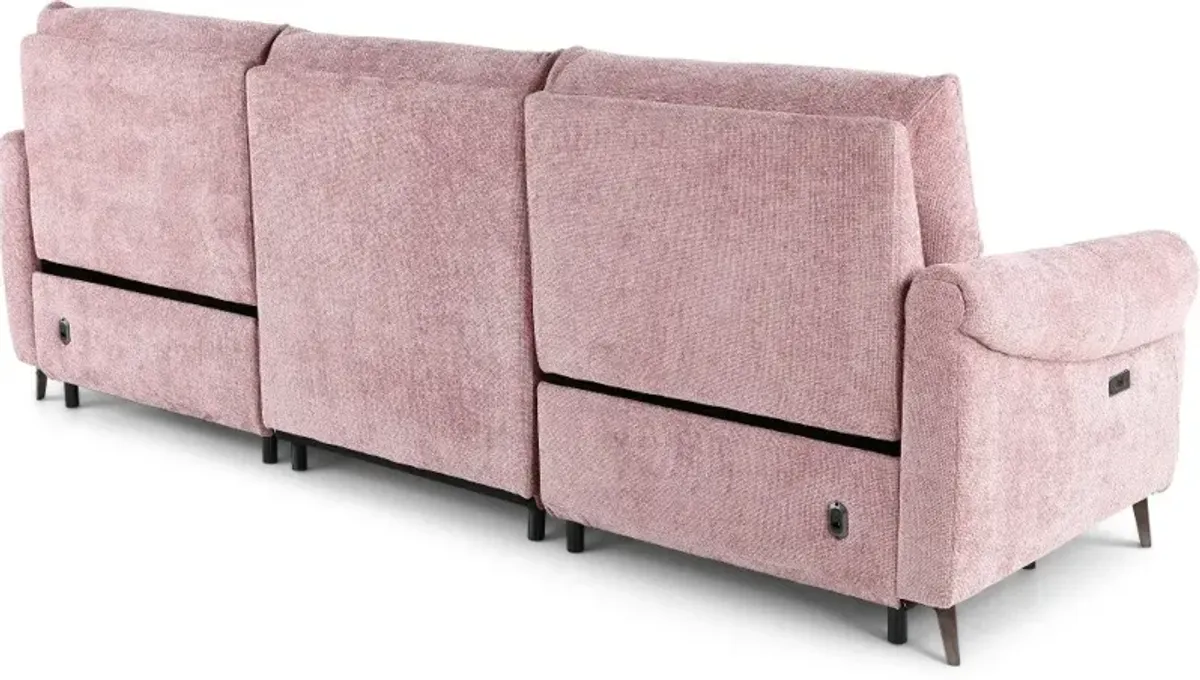 Parisian Rose Power Reclining Sofa