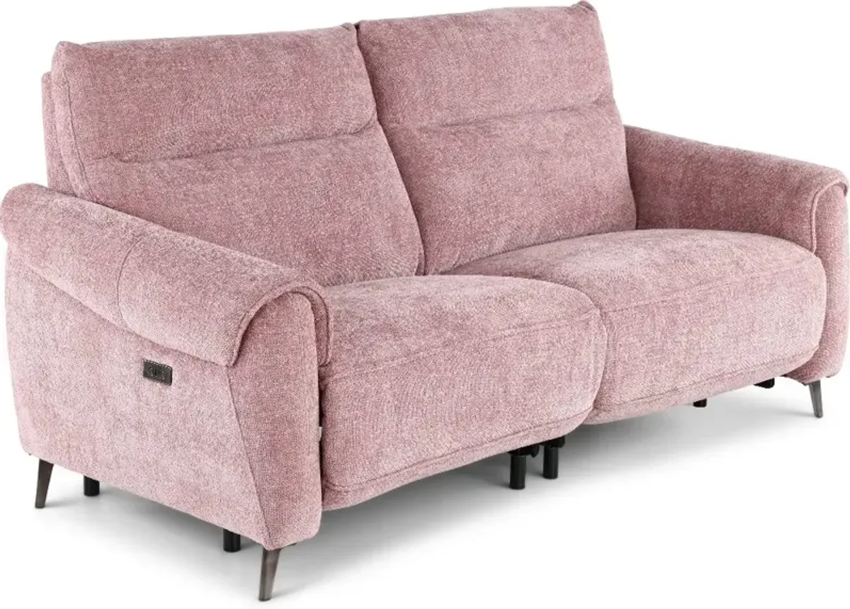 Parisian Rose Power Reclining Loveseat