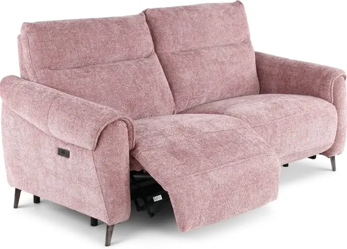 Parisian Rose Power Reclining Loveseat