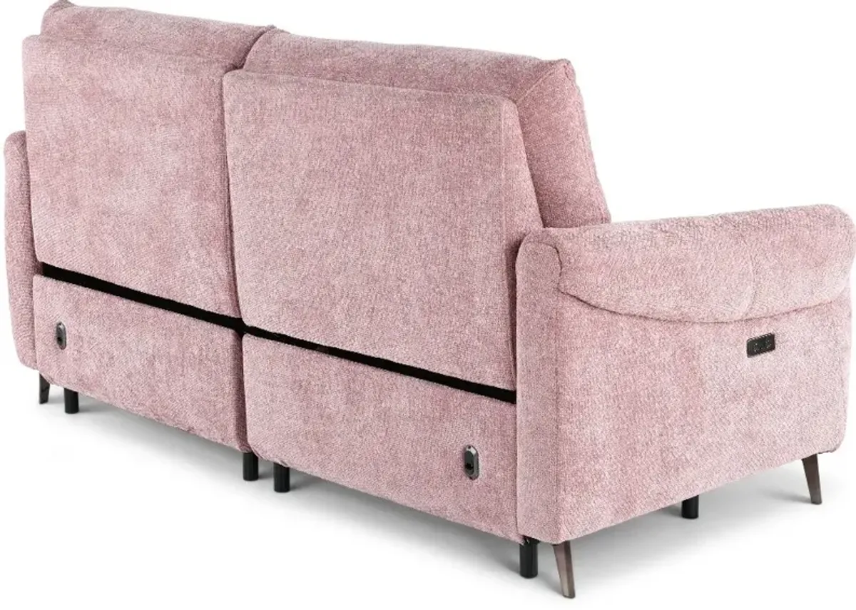 Parisian Rose Power Reclining Loveseat