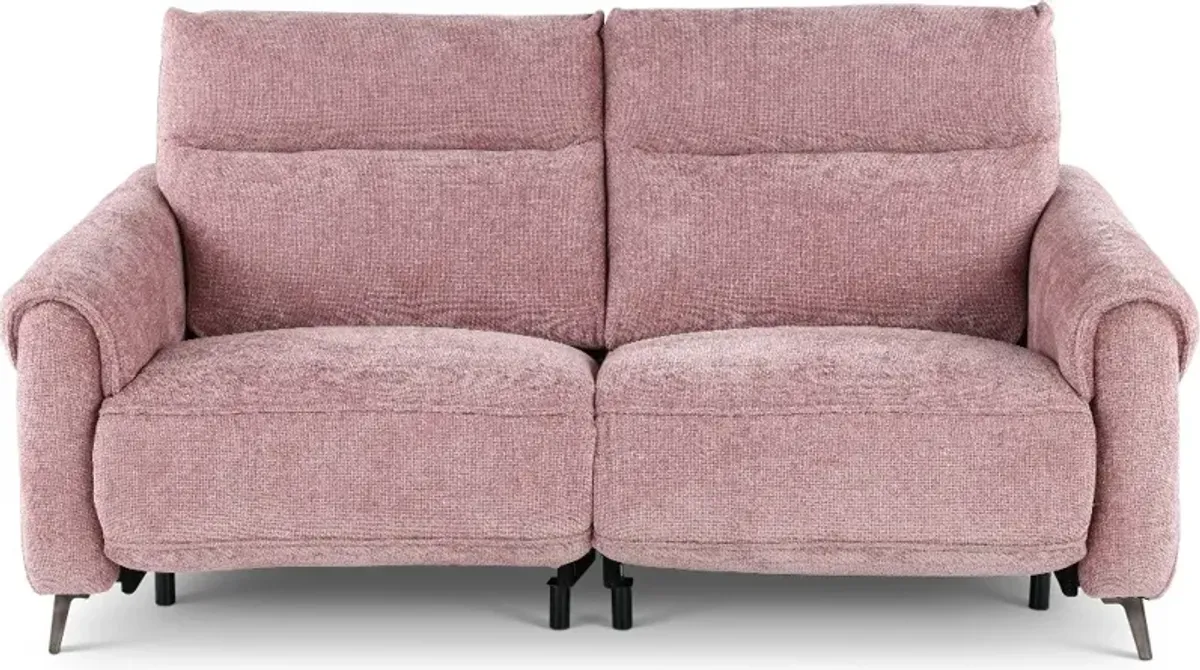 Parisian Rose Power Reclining Loveseat