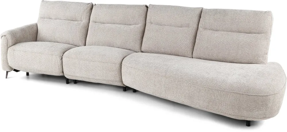 Parisian Cobblestone Power Reclining Sofa with Attached Right Side...