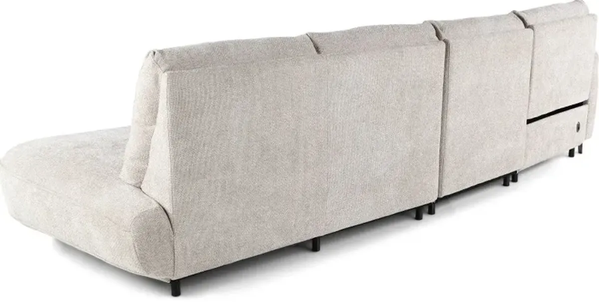 Parisian Cobblestone Power Reclining Sofa with Attached Right Side...