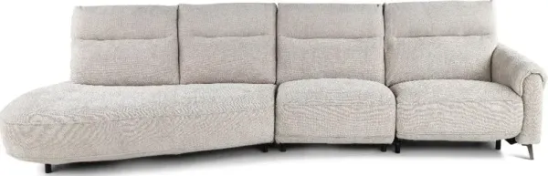 Parisian Cobblestone Power Reclining Sofa with Attached Left Side...