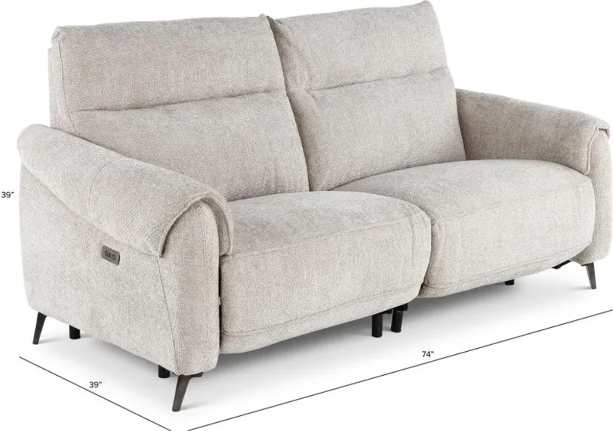 Parisian Cobblestone Power Reclining Loveseat