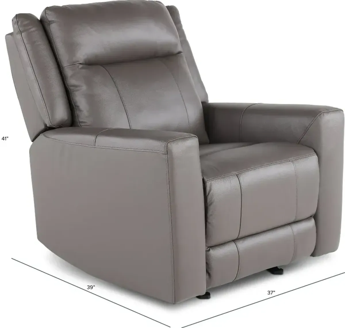 Madras Gray Glider Recliner